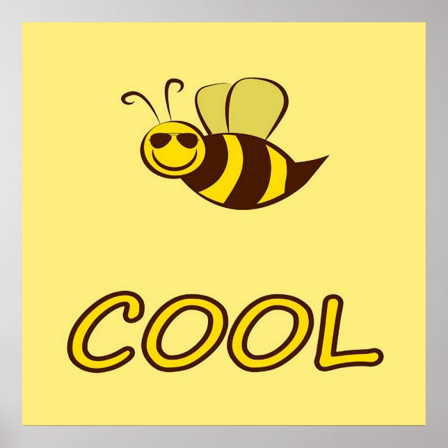 Be Cool, Bee Gifts ,I Love Bee, Beekeeping Gift Poster (Framsidan)