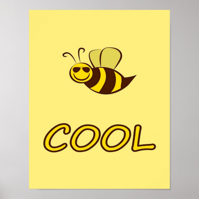 Be Cool, Bee Gifts ,I Love Bee, Beekeeping Gift Poster (Framsidan)