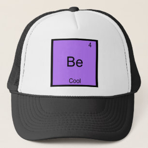 Be - Coola Chemistry Inslag Symbol Funny Keps