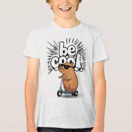 "Be Coola" Scooter Capybara Kids T-Shirt