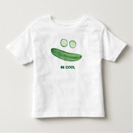 BE-COOLA som Cucumber Funny Watercolor Ansikte T Shirt