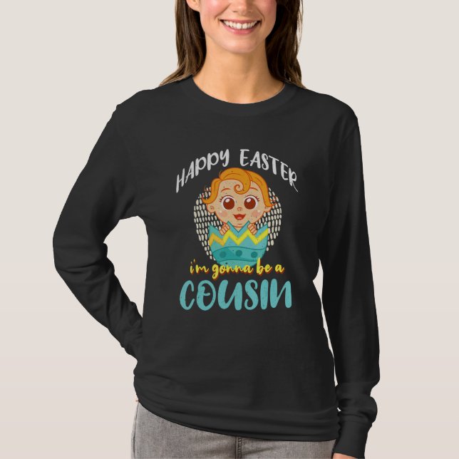 Be Cousin Gravid Baby Reveal Egg Glad påsk S T Shirt (Framsida)