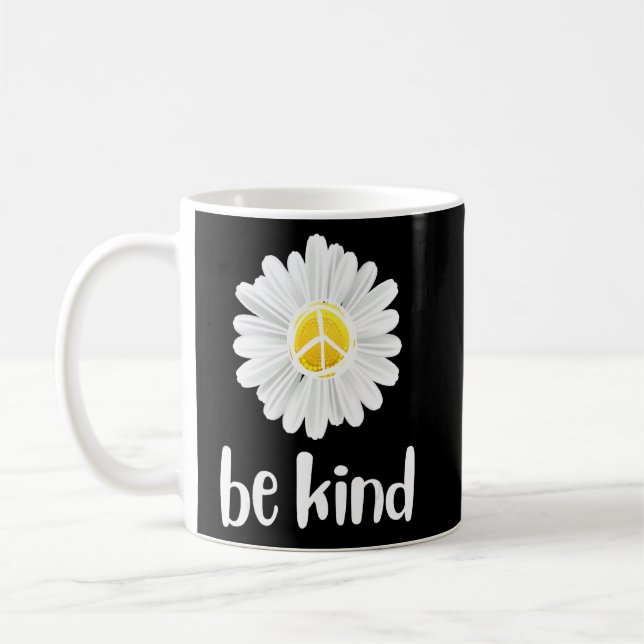 Be Daisy Fredstecken Lärare Kindness Anti Bul Kaffemugg (Vänster)