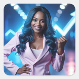 BE DIFFERENT FYRKANTIGT KLISTERMÄRKE