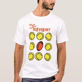 be different tennis foot americain rugby ballon t shirt