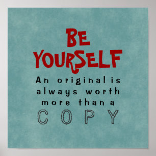 BE DIG - 12 x 12 Poster (arbetsytans alternativ)