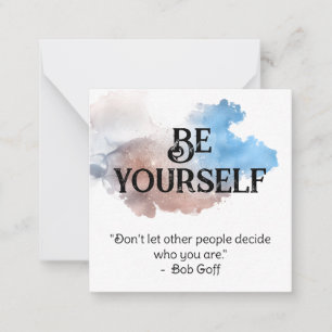 *~* BE DIG AP62 Bob Goff Flat Note Card Anteckningskort