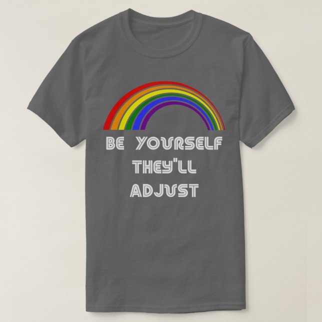 Be digDe justerar HBT-Pridet T HGBTQ-sökning Shirt (Design framsida)