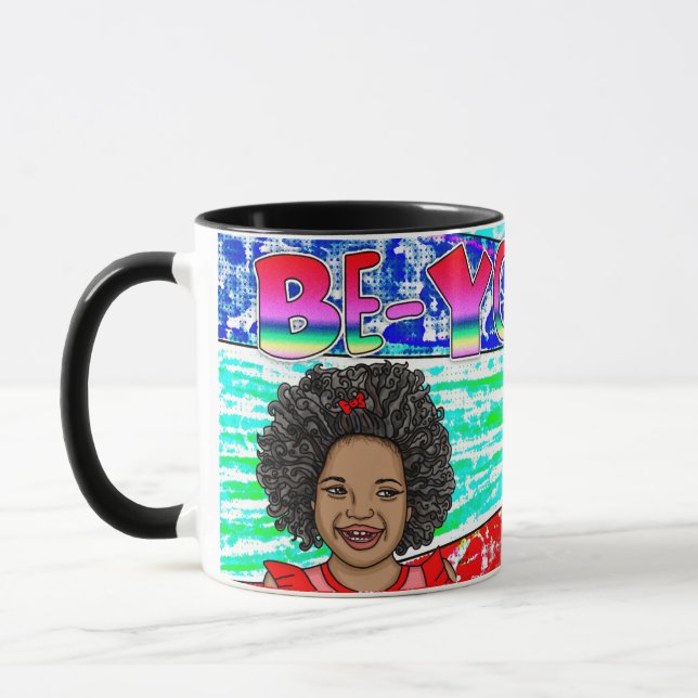 Be-du-Tiful Little African'-American Girl Mugg (Vänster)