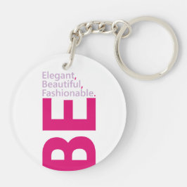 Be Elegant-akrylnyckelkedja