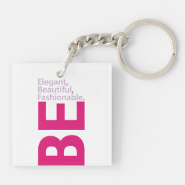 Be Elegant-akrylnyckelkedja