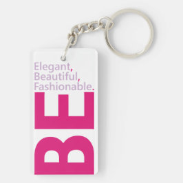 Be Elegant-akrylnyckelkedja