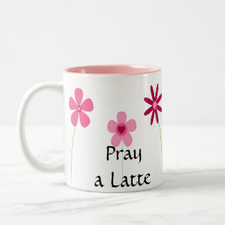 Be en Latte 1 Thess. 5:17 Två-Tonad Mugg