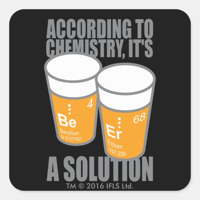 BE-ER FYRKANTIGT KLISTERMÄRKE (Framsida)