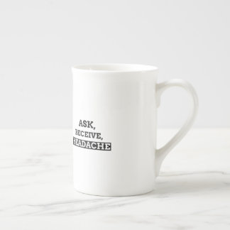 Be, Få, Huvudvärk Benporslin Mugg