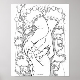Be familjen - konsttryck poster