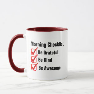 Be Fantastisk God morgon Brew Checklist Morgonkaff Mugg