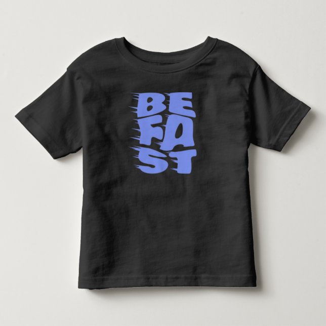 Be Fast - Energetic Racing Style Toddler T-Shirt (Framsida)