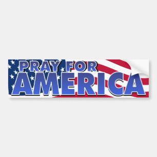 Be för Amerika 2 Bildekal