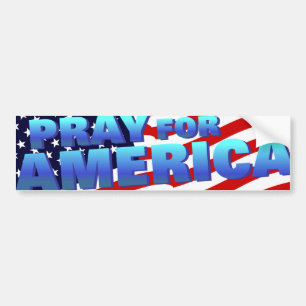 Be för Amerika 5 Bildekal