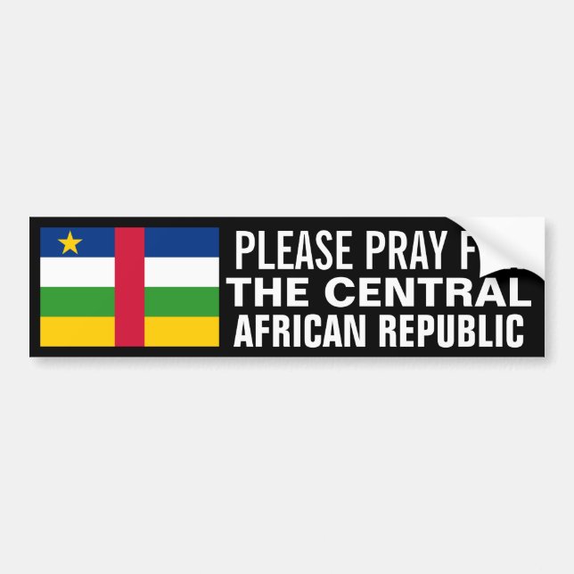 Be för Centralafrikanska republiken Bildekal (Framsidan)