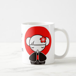 Be för den Japan Kokeshi dockan Kaffemugg
