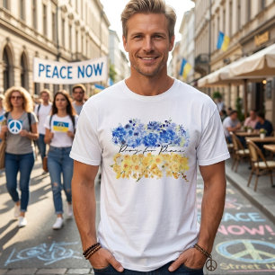 Be för fred & fred i Ukraina & akvareller. T Shirt