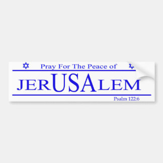 Be för freden av den JERUSALEM bildekalet Bildekal