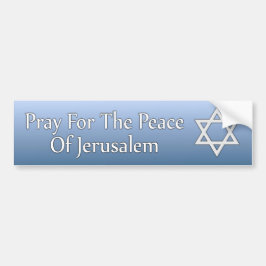 Be för freden av den Jerusalem davidsstjärnan Bildekal