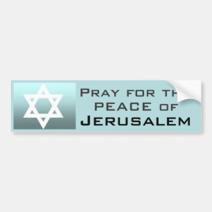 Be för freden av Jerusalem Bildekal