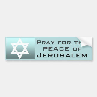 Be för freden av Jerusalem Bildekal