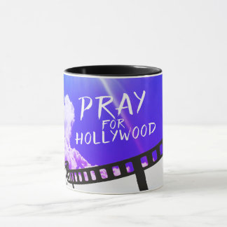 Be för Hollywood i himmelslila Mugg
