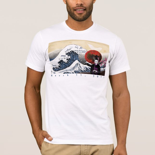 Be för Japan manar T-tröja Tee Shirt (Framsida)
