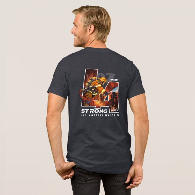 Be för Los Angeles | Män  T Shirt (Baksida full)