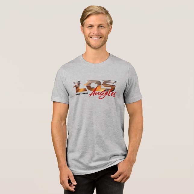 Be för Los Angeles | Män  T Shirt (Framsida Full)