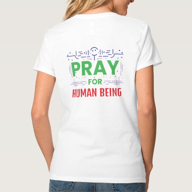 Be för människan t shirt (Baksida)
