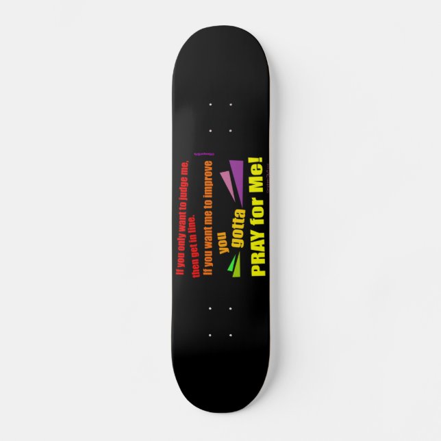 Be för mig mini skateboard bräda 18,5 cm (Framsida)