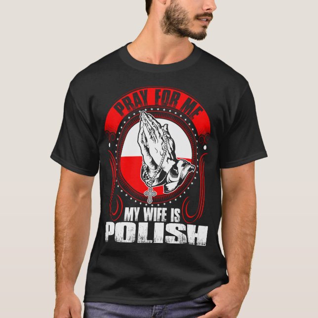 Be för mig som min fru är den polska tshirten t shirt (Framsida)