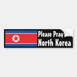 Be för Nordkorea Bildekal