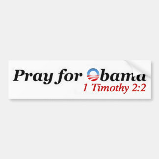 Be för Obama Bildekal