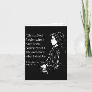 Be för oss St Elizabeth Ann Seton Böneutdrag Kort