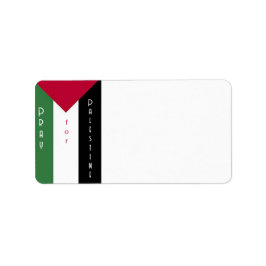 Be för Palestina Adressetiketter