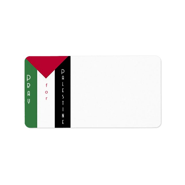 Be för Palestina Adressetiketter (Framsidan)