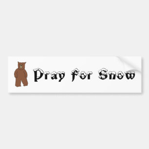 Be för snö bildekal