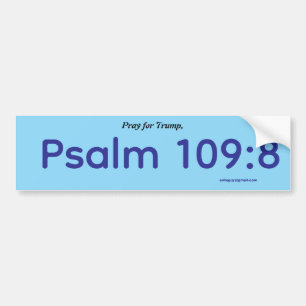 Be för Trump, Psaltaren 109:8 Bildekal