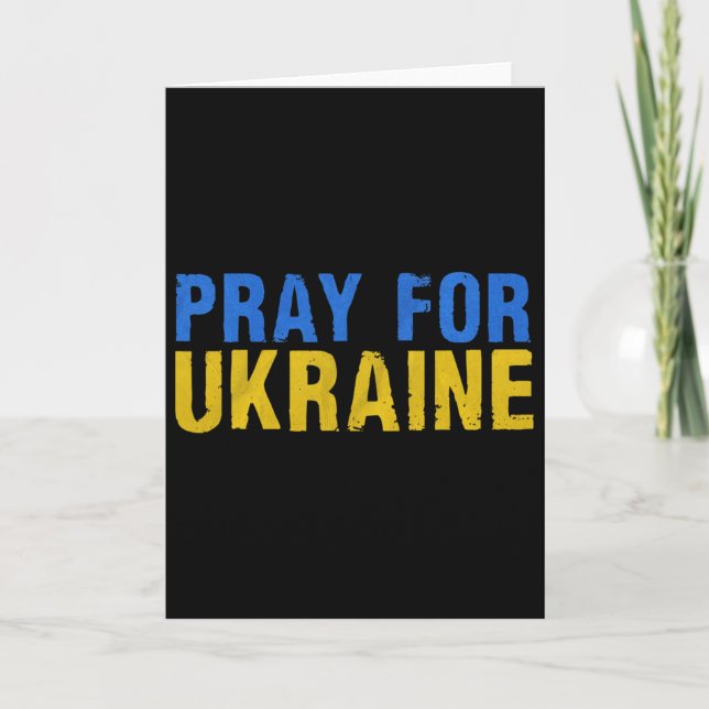 Be för Ukraina Jag Står Med Ukraina Tröja Ukrain Kort (Framsida)