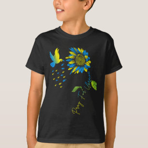 Be för Ukraina Solros Ukrainsk Flagga Ukraina T Shirt