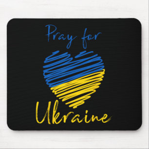 Be för Ukraina T-shirt Stå med Ukraina Stöd  Musmatta