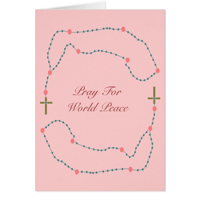 be för världsfreden hälsningskort (Framsidan)