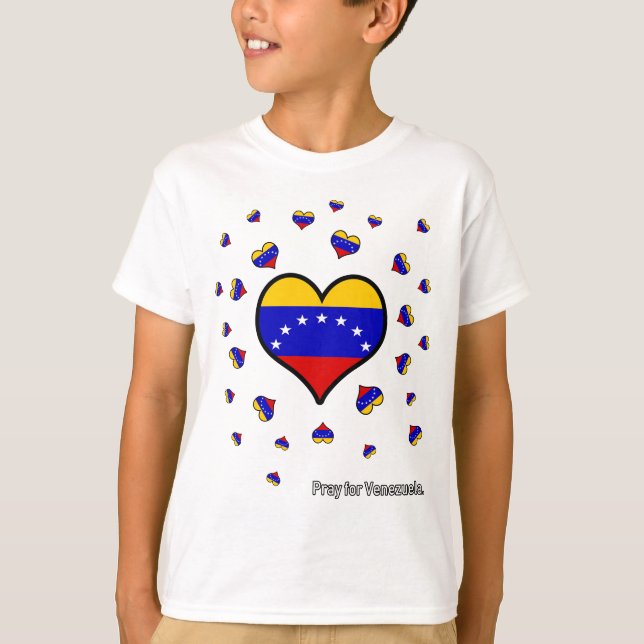 Be för Venezuela SOS hjälpservice Venezuela T Shirt (Framsida)